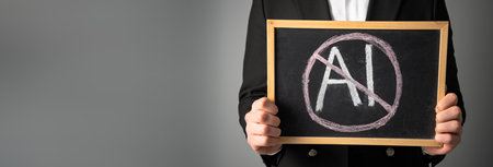 Protest Filed Against Artificial Intelligence Systemの写真素材