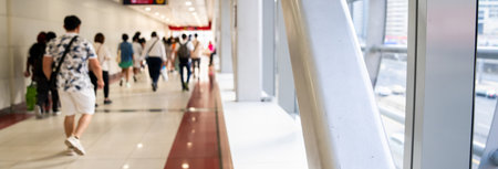 Modern Enclosed Pedestrian Overpass Design