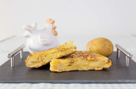 Omelette typical Spanish cuisine
