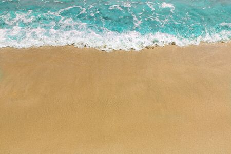 Wave breaking on beach