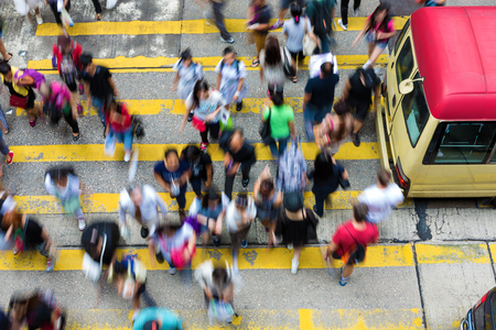 Hong Kong Busy Streetのeditorial素材