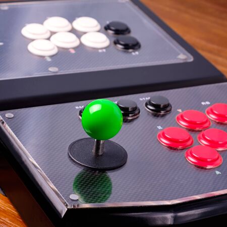 Arcade Joystick on Wood table