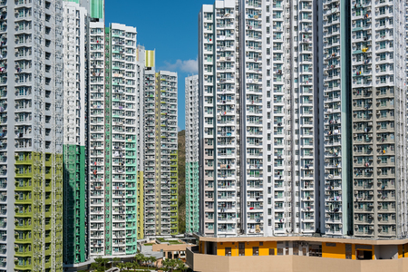Public housing in Hong Kongの写真素材