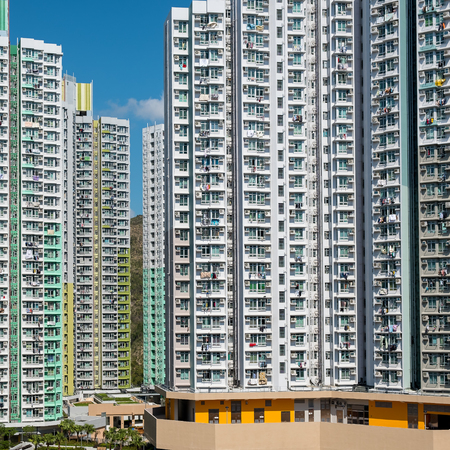Public housing in Hong Kongの写真素材