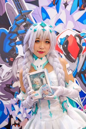 Hong Kong - July 30, 2019: Participants dress in Cosplay costumes during the 21th ACGHK2019 (Ani-Com...