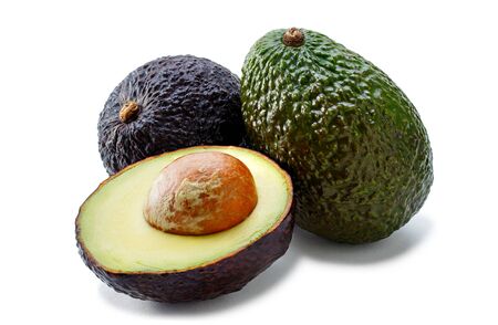 Avocado isolated on white background