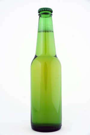 beer in green bottle の写真素材