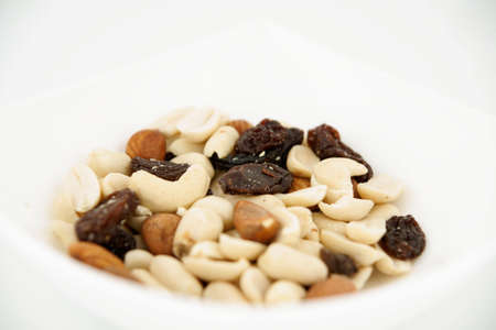 Assortment of Dried Fruits and Mixed Nuts の写真素材