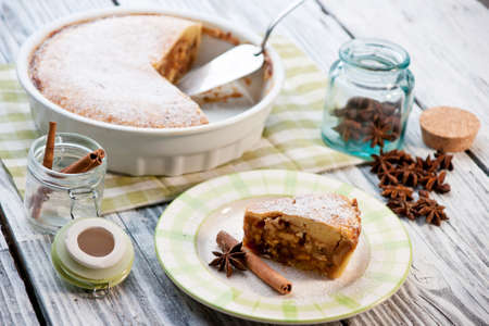 Engadiner Nusstorte  の写真素材