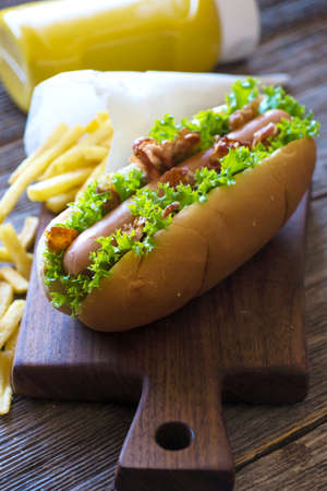 Hotdogの写真素材