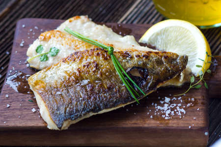 Fish Fillet with olive oil and lemon