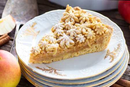 Apple Pie Dessert Ready to Eatの写真素材