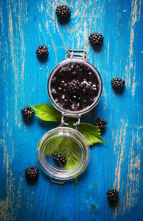 Blackberry jamの写真素材