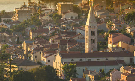 Panoramic view of Mali Losinj, Croatiaの写真素材