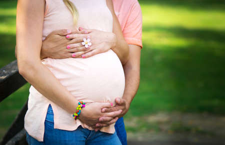 Young couple expecting a baby