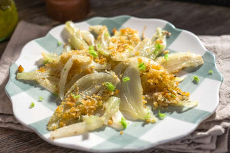 Baked Fennel with Parmesanの写真素材