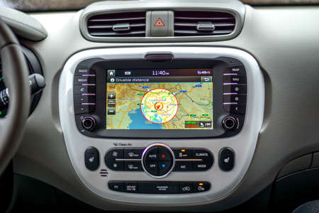 Electric car   control panelの写真素材