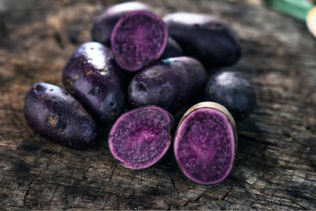 Purple Potatoesの写真素材