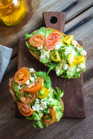 Sandwich with avocadoの写真素材