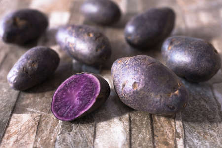 Purple potatoの写真素材