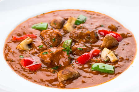 Beef stew with vegetablesの写真素材