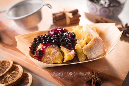 Typical austrian dessert  Kaiserschmarrn 