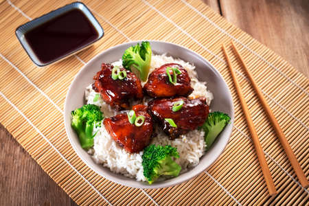 Caramelized Baked Chickenの写真素材