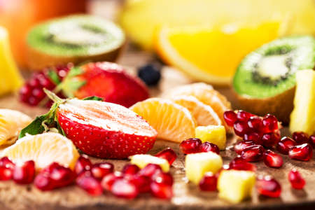 Fresh fruits mixedの写真素材