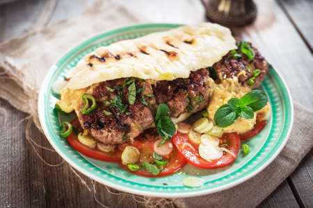 Fresh tasty homemade  burger の写真素材