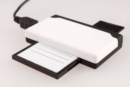 multi-function device external card reader for connecting flash cards and drives, charging cables...