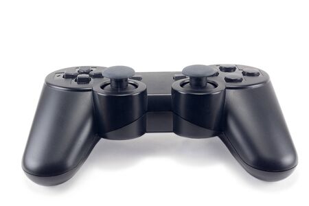 game joystick, wireless controller, game pad, game console isolated on white background