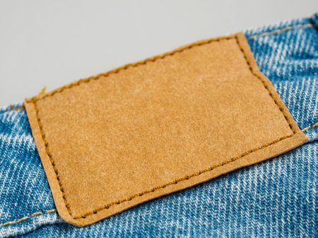 Blank clothing tag ready for personalization. Ideal element for fashion, branding and textile...