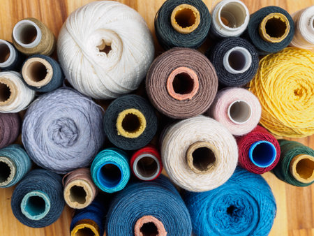 Spools of Thread in Assorted Colors: The perfect accessory for sewing projects, crafts and creating...