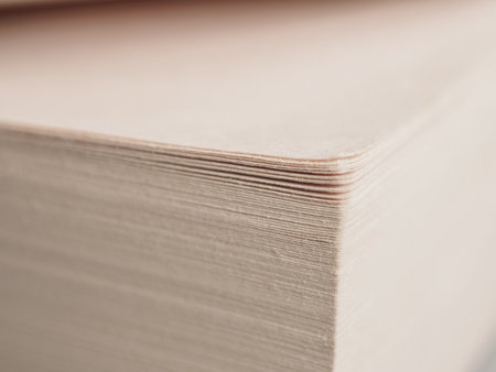 Close-up of a book page capturing text. Ideal image for literature, reading and education themes.
