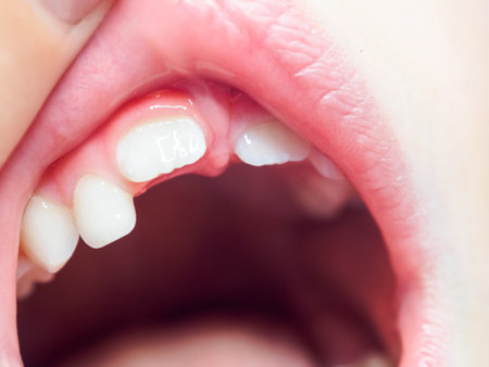 Milk bite and tooth change in children, the process of tooth growth and change in early childhood,...