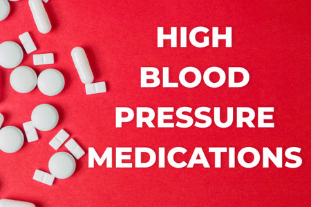 "High Blood Pressure Medications" name of medicinal treatment of diseases, to lower high blood pressureの写真素材