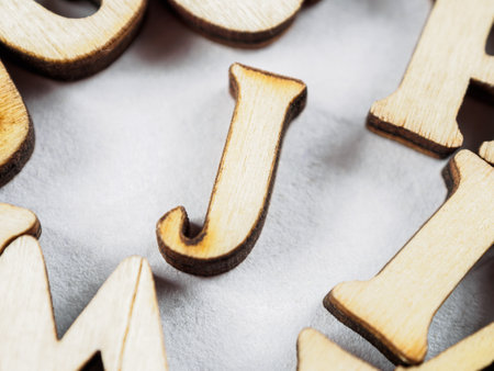 A representation of the letter âJâ from the English alphabet, whether as a graphic, font, or object.の写真素材