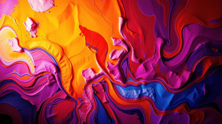 An abstract wallpaper texture background showcasing flowing organic lines and a color palette inspired by natural earthy tones.の素材