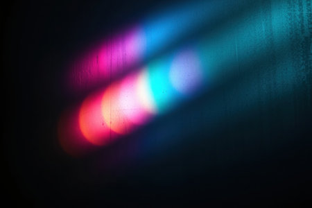 Iridescent grunge. Vintage background, high contrast, noise shadows, light.の素材