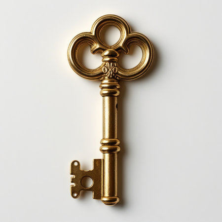 Key. Metal simple, security access, unlock.の素材