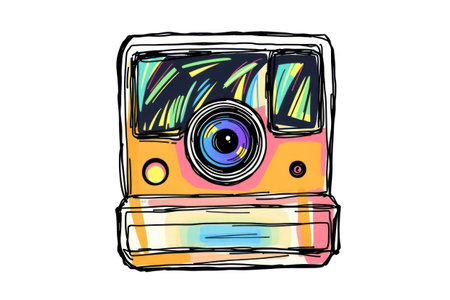 Sketch camera. Instant style, hand-drawn.の素材