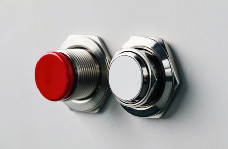 Clean âNextâ button. Toggle switch, minimalist, bright background.の素材