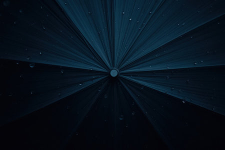 Soft, dreamy rain. Bright colors and hazy light create a peaceful, energetic vibe.の素材