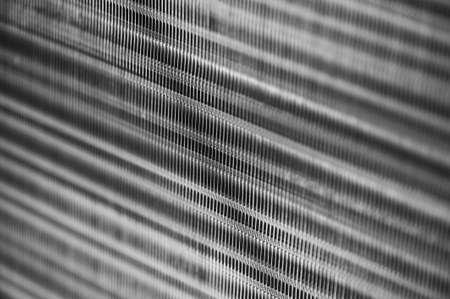 Metallic ribbed seamless texture in blur. Steel. Pattern.の写真素材
