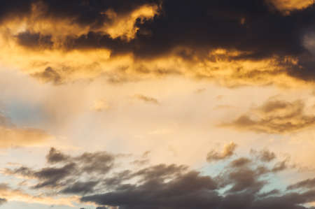 Red, orange, fiery sky. Sunset. Sunrise. Art.の写真素材