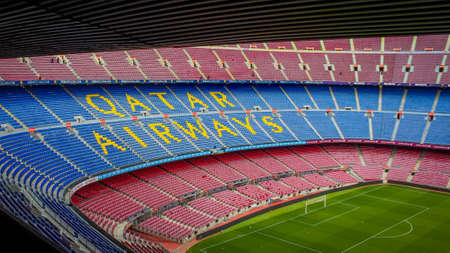Stadium Camp Nou Barcelona, Spainのeditorial素材
