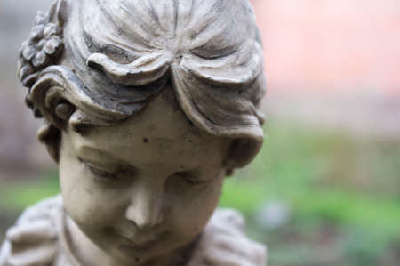 The sad sculpture.の写真素材