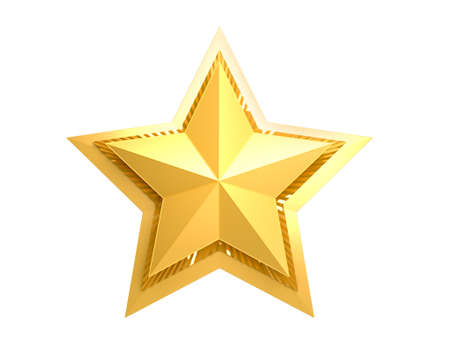 9 May. Victory Day. Gold star 3d. Isolated backgroundの写真素材