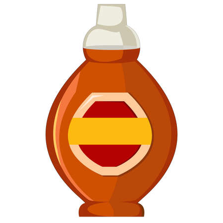 Vector illustration tasty sweet syrupのイラスト素材