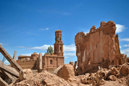 Belchite ghost townの写真素材
